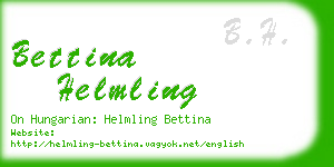 bettina helmling business card